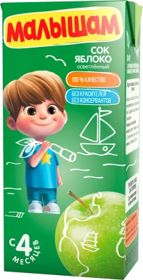 ФРУТОНЯНЯ МАЛЫШАМ СОК ЯБЛОКО 4МЕС+ 330МЛ фото в интернет-аптеке Склад Лекарств