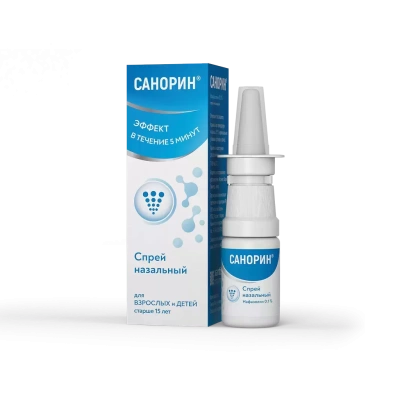 САНОРИН СПРЕЙ 0,1% 10МЛ фото в интернет-аптеке Склад Лекарств