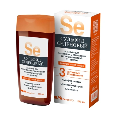 ШАМПУНЬ СУЛЬФИДСЕЛЕНОВЫЙ Д/ЕЖЕДН ПРИМЕНЕНИЯ ПРОФ ОТ ПЕРХОТИ Д/ВСЕХ ТИПОВ ВОЛОС ФЛ 250МЛ фото в интернет-аптеке Склад Лекарств