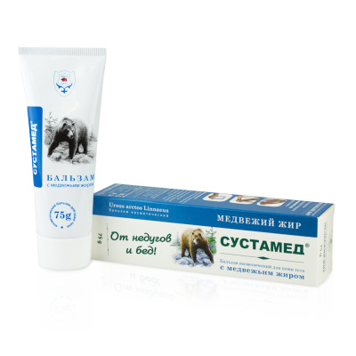 СУСТАМЕД БИОБАЛЬЗАМ С МЕДВЕЖЬИМ ЖИРОМ 75МЛ фото в интернет-аптеке Склад Лекарств