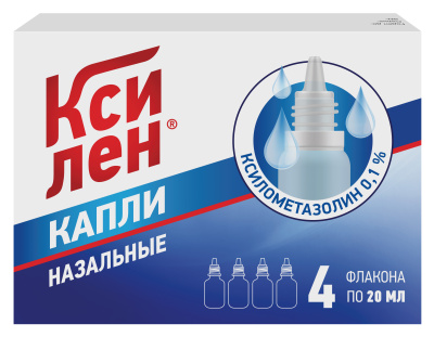 КСИЛЕН КАПЛИ НАЗ 0,1% ФЛ 20МЛ №4 фото в интернет-аптеке Склад Лекарств