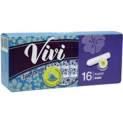 ВИВИ ЭКСТРА КОМФОРТ ТАМПОНЫ СУПЕР №16  фото в интернет-аптеке Склад Лекарств