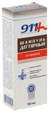 911 ШАМПУНЬ ДЕГТЯРНЫЙ ПРОТИВ ПЕРХОТИ 150МЛ/ТВИНС ТЭК/ фото в интернет-аптеке Склад Лекарств