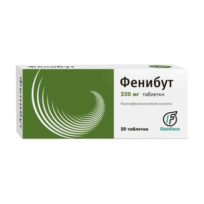 ФЕНИБУТ ТАБ 250МГ №20/ОЛАЙНФАРМ/ фото в интернет-аптеке Склад Лекарств