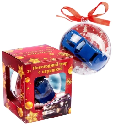 ИГРУШКА WOOW TOYS НОВОГОДНИЙ ШАР С ИГРУШКОЙ 10,2Х11,2Х10,2 ЦВ МИКС 3337496 фото в интернет-аптеке Склад Лекарств