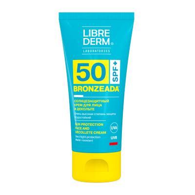 ЛИБРИДЕРМ БРОНЗИАДА КРЕМ С/З Д/ЛИЦА И ЗОНЫ ДЕКОЛЬТЕ SPF50 50МЛ фото в интернет-аптеке Склад Лекарств