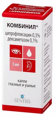 КОМБИНИЛ КАПЛИ ГЛАЗНЫЕ И УШНЫЕ 5МЛ фото в интернет-аптеке Склад Лекарств