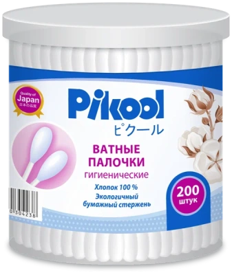 ВАТНЫЕ ПАЛОЧКИ П/Э 200 ШТ PIKOOL фото в интернет-аптеке Склад Лекарств