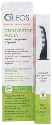 МАСЛО ДЛЯ РЕСНИЦ И БРОВЕЙ СТИМУЛЯТОР РОСТА 8МЛ/ОЛЕОС/ фото в интернет-аптеке Склад Лекарств