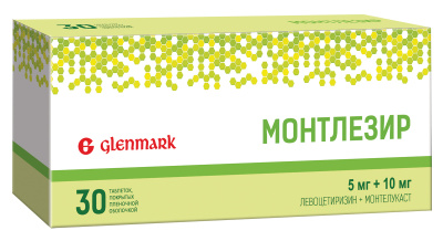 МОНТЛЕЗИР ТАБ П/О 5МГ+10МГ №30 фото в интернет-аптеке Склад Лекарств