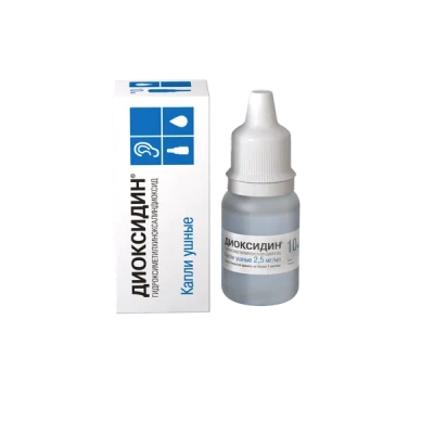 ДИОКСИДИН КАПЛИ УШНЫЕ 2,5МГ/МЛ 10МЛ/ВАЛЕНТА ФАРМ/ фото в интернет-аптеке Склад Лекарств