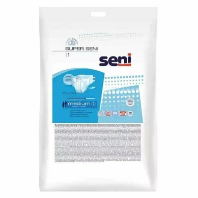 СЕНИ ПОДГУЗНИКИ ДЛЯ ВЗР СУПЕР М №1 75-110СМ фото в интернет-аптеке Склад Лекарств