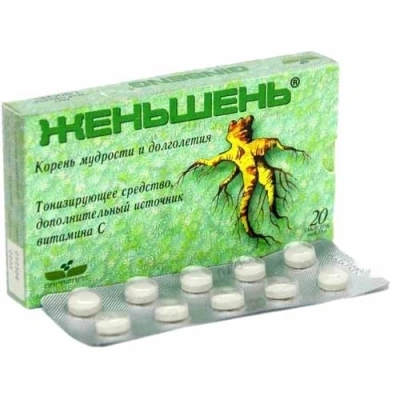 ЖЕНЬШЕНЬ ТАБ №20/ВИТАМЕР/ фото в интернет-аптеке Склад Лекарств