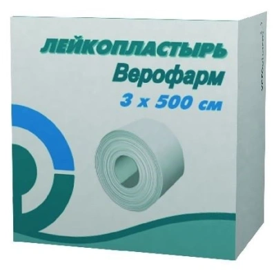 ЛЕЙКОПЛАСТЫРЬ 3Х500СМ/ВЕРОФАРМ/ фото в интернет-аптеке Склад Лекарств