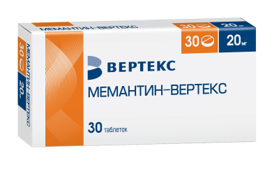 МЕМАНТИН ТАБ П/О 20МГ №30/ВЕРТЕКС/ фото в интернет-аптеке Склад Лекарств
