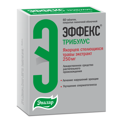 ЭФФЕКС ТРИБУЛИС ТАБ П/О 250МГ №60/ЭВАЛАР/ фото в интернет-аптеке Склад Лекарств