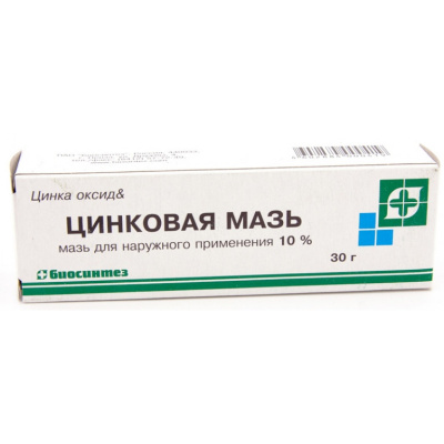 ЦИНКОВАЯ МАЗЬ 10% 30Г/БИОСИНТЕЗ/ фото в интернет-аптеке Склад Лекарств
