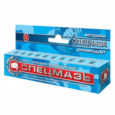 СПЕЦМАЗЬ КРЕМ-БАЛЬЗАМ ОХЛАЖДАЮЩИЙ 44МЛ фото в интернет-аптеке Склад Лекарств