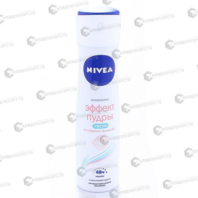 НИВЕЯ АНТИПЕРСПИРАНТ СПРЕЙ ЭФФЕКТ ПУДРЫ 150МЛ фото в интернет-аптеке Склад Лекарств