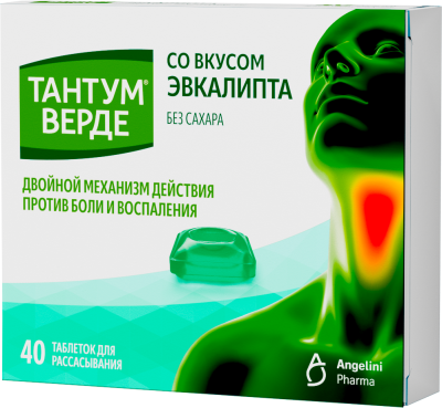 ТАНТУМ ВЕРДЕ ТАБ Д/РАСС 3МГ ЭВКАЛИПТ №40 Д фото в интернет-аптеке Склад Лекарств
