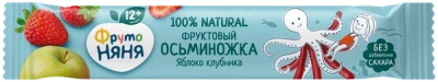 ФРУТОНЯНЯ ОСЬМИНОЖКА ЯБЛОЧНЫЕ ФРУКТОВЫЕ КУСОЧКИ 16Г фото в интернет-аптеке Склад Лекарств
