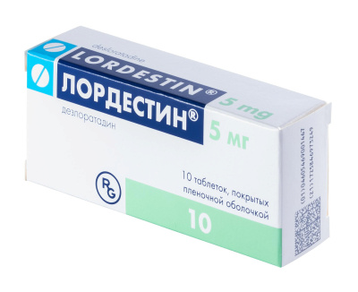 ЛОРДЕСТИН ТАБ П/О 5МГ №10 фото в интернет-аптеке Склад Лекарств