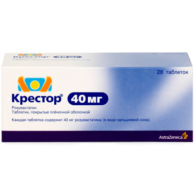 КРЕСТОР ТАБ П/О 40МГ №28 фото в интернет-аптеке Склад Лекарств