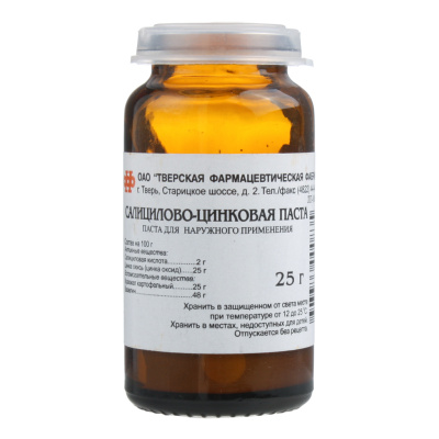 САЛИЦИЛОВО-ЦИНКОВАЯ ПАСТА /ЛАССАРА/ 25Г/ ТВЕРСКАЯ ФФ фото в интернет-аптеке Склад Лекарств
