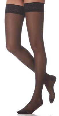 ЧУЛКИ ИНТЕКС С АЖУРНОЙ РЕЗИНКОЙ 2КЛ XL ЧЕРНЫЕ фото в интернет-аптеке Склад Лекарств