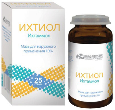 ИХТИОЛ МАЗЬ 10% 25Г/УСОЛЬЕ/ фото в интернет-аптеке Склад Лекарств