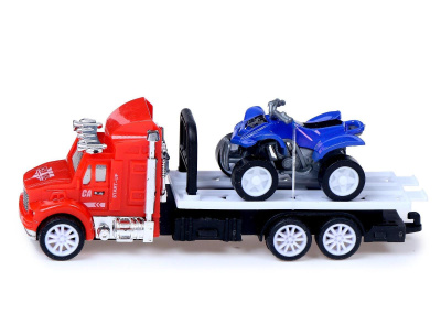 ИГРУШКА ГРУЗОВИК ИНЕРЦИОННЫЙ "ЭВАКУАТОР" С КВАДРОЦИКЛОМ МИКС фото в интернет-аптеке Склад Лекарств