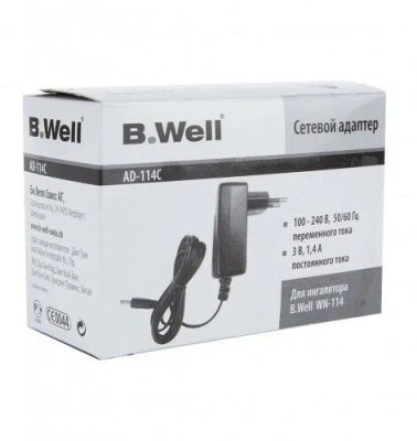 БИ ВЕЛЛ АДАПТЕР СЕТЕВОЙ ДЛЯ ИНГАЛЯТОРА WN-114 фото в интернет-аптеке Склад Лекарств