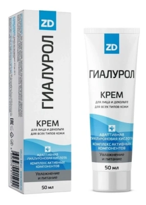 ГИАЛУРОЛ ZD КРЕМ ДЛЯ ЛИЦА ДЕКОЛЬТЕ 50МЛ №1 фото в интернет-аптеке Склад Лекарств