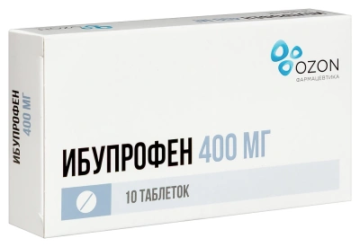 ИБУПРОФЕН ТАБ П/П/О 400МГ №10/ОЗОН/ фото в интернет-аптеке Склад Лекарств
