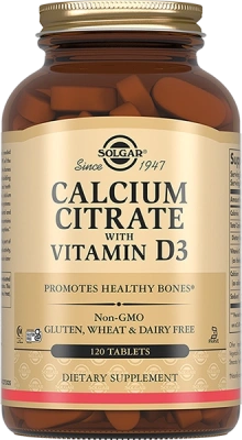 СОЛГАР ЦИТРАТ КАЛЬЦИЯ С ВИТАМИНОМ Д3 ТАБ МАССОЙ 1602МГ №120 фото в интернет-аптеке Склад Лекарств