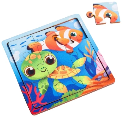 ИГРУШКА ИГРЫ В ДОРОГУ. ПАЗЛ В РАМЕ "МОРСКИЕ ЖИВОТНЫЕ" П 319 4930538 фото в интернет-аптеке Склад Лекарств