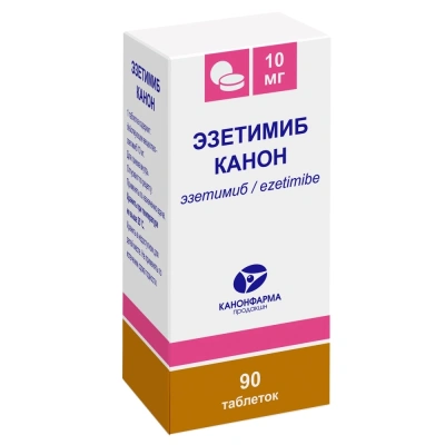 ЭЗЕТИМИБ КАНОН ТАБ 10МГ №90 БАНКА фото в интернет-аптеке Склад Лекарств