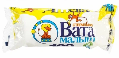 ВАТА МЕД СТ АМЕЛИЯ ХИРУРГИЧЕСКАЯ МАЛЫШ 100Г/ГИГРОВАТА/ фото в интернет-аптеке Склад Лекарств