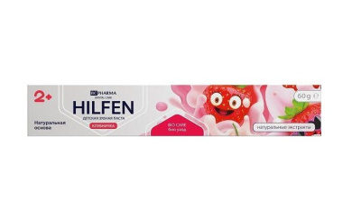 ХИЛФЕН З/ПАСТА ДЕТСКАЯ КЛУБНИЧКА 2+ 60Г фото в интернет-аптеке Склад Лекарств