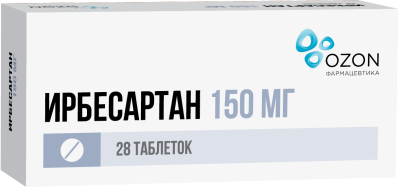 ИРБЕСАРТАН ТАБ П/О 150МГ №28/ОЗОН/ фото в интернет-аптеке Склад Лекарств