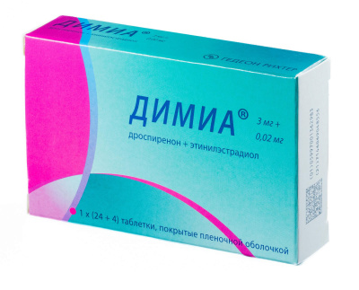 ДИМИА ТАБ П/О 3МГ+0,02МГ №28 фото в интернет-аптеке Склад Лекарств