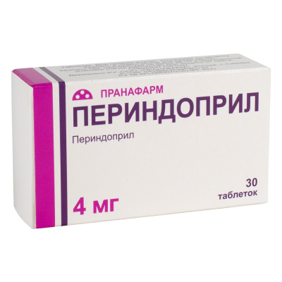 ПЕРИНДОПРИЛ ТАБ 4МГ №30/ПРАНАФАРМ/ фото в интернет-аптеке Склад Лекарств