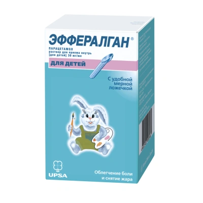 ЭФФЕРАЛГАН Р-Р Д/ДЕТЕЙ 30МГ/МЛ 90МЛ фото в интернет-аптеке Склад Лекарств