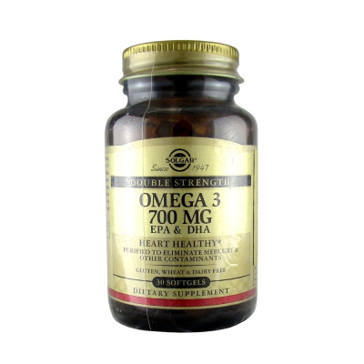 СОЛГАР ДВОЙНАЯ ОМЕГА-З 700МГ ЭПК И ДГК КАПС №30 фото в интернет-аптеке Склад Лекарств