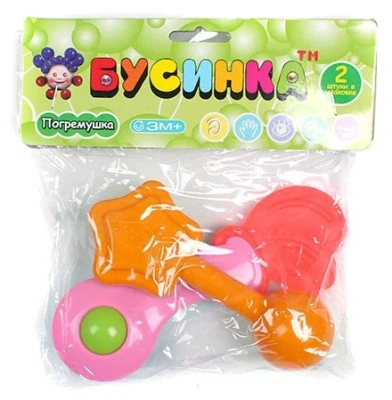 БУСИНКА НАБОР ПОГРЕМУШЕК-ПРОРЕЗЫВАТЕЛЕЙ №2 8825 фото в интернет-аптеке Склад Лекарств