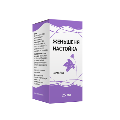 ЖЕНЬШЕНЯ НАСТОЙКА 25МЛ/ТУЛЬСКАЯ ФФ/ фото в интернет-аптеке Склад Лекарств