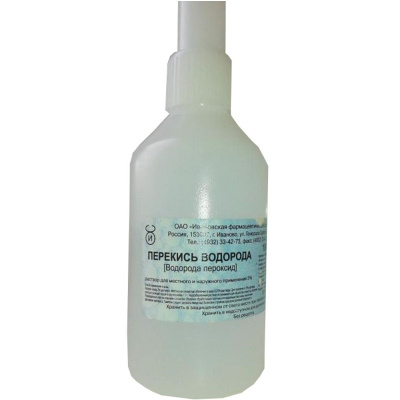 ПЕРЕКИСЬ ВОДОРОДА Р-Р 3% МЕСТНО НАРУЖНО 100МЛ /ИВАНОВСКАЯ ФФ/ фото в интернет-аптеке Склад Лекарств