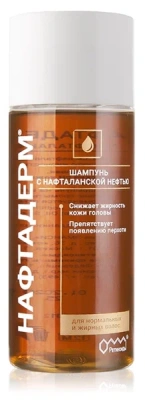 НАФТАДЕРМ ШАМПУНЬ С НАФТАЛАНСКОЙ НЕФТЬЮ 250МЛ фото в интернет-аптеке Склад Лекарств